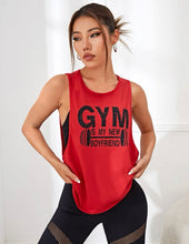 Gym Is My New Boyfriend Tank Top (Red)