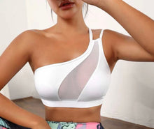 One Shoulder Mesh Top