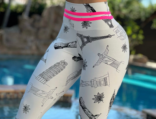 Pandora Traveler Leggings (White)